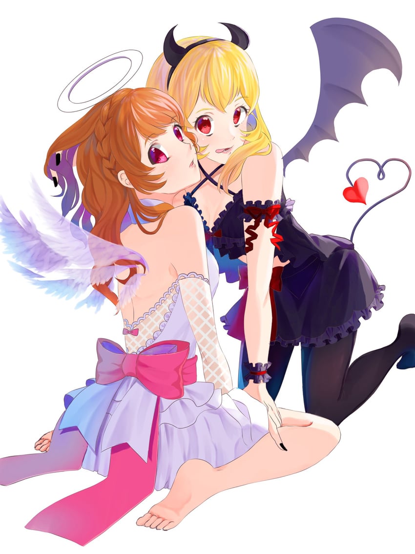 hoshimiya ichigo and ozora akari (aikatsu!) drawn by aki_-aki-