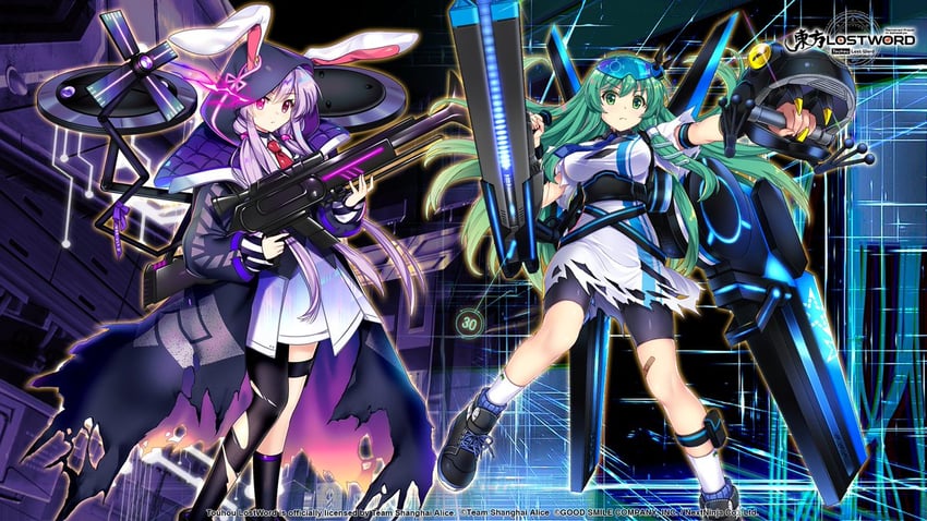 kochiya sanae and reisen udongein inaba (touhou and 1 more) drawn by rotte_(1109)