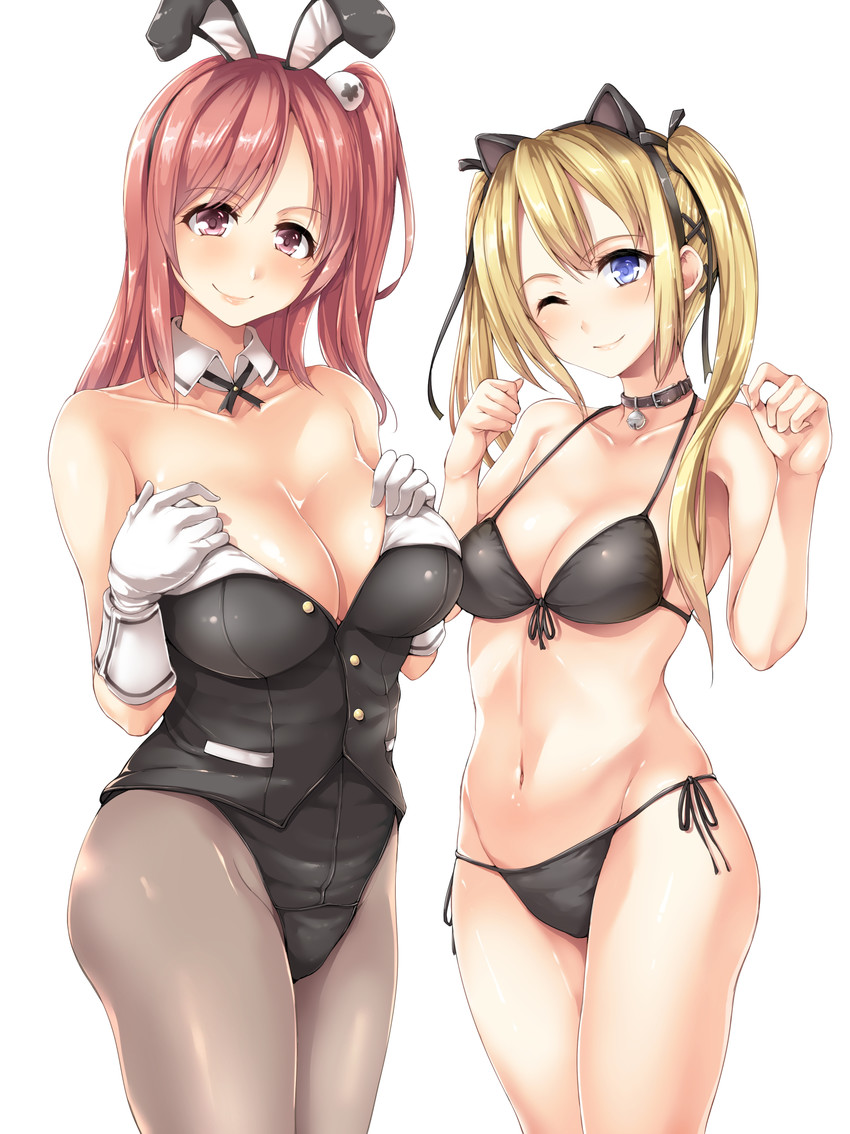 marie rose and honoka (dead or alive) drawn by tachibana_omina