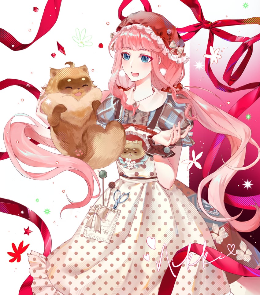 nikki, bibcoon, and sweet jazz nights (nikki and 1 more) drawn by shatang_juxiaogou