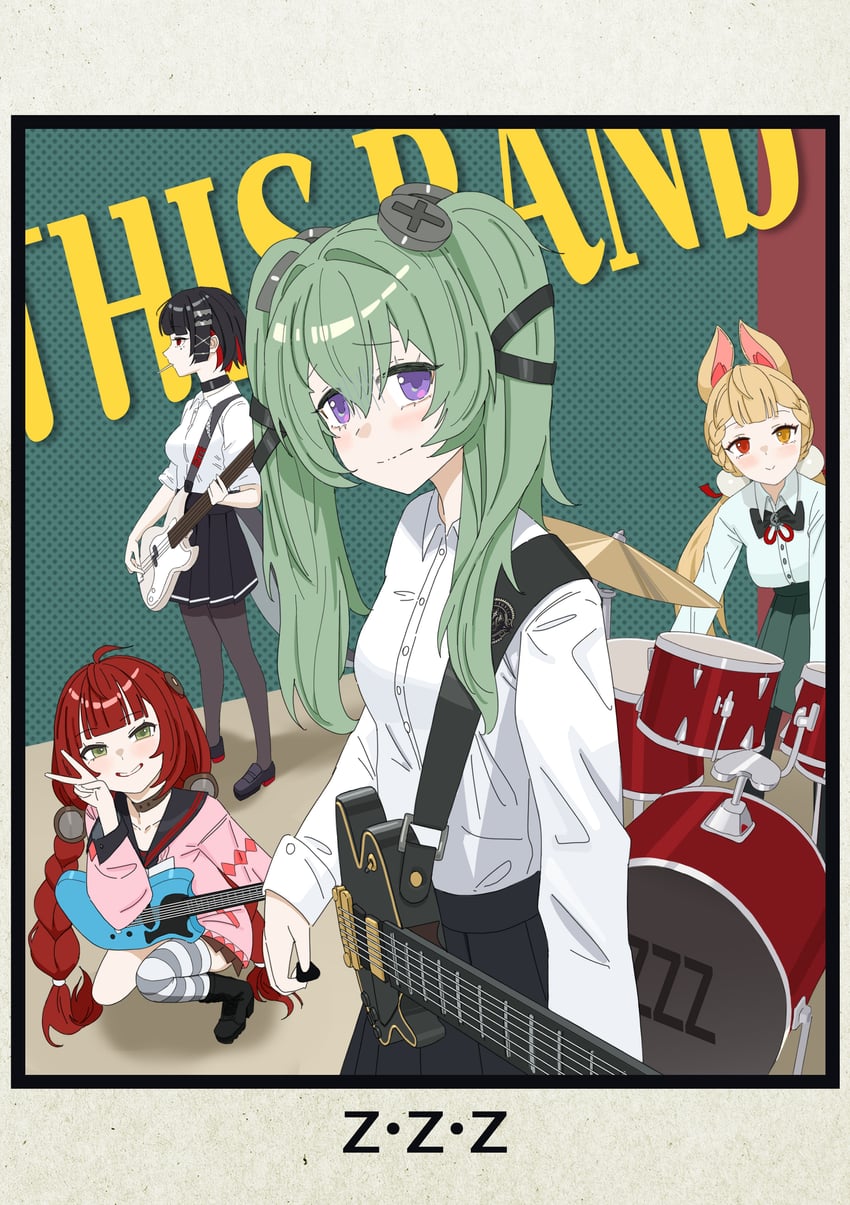 ellen joe, corin wickes, ukinami yuzuha, alice thymefield, and hasegawa ikumi (zenless zone zero and 1 more) drawn by midfinger