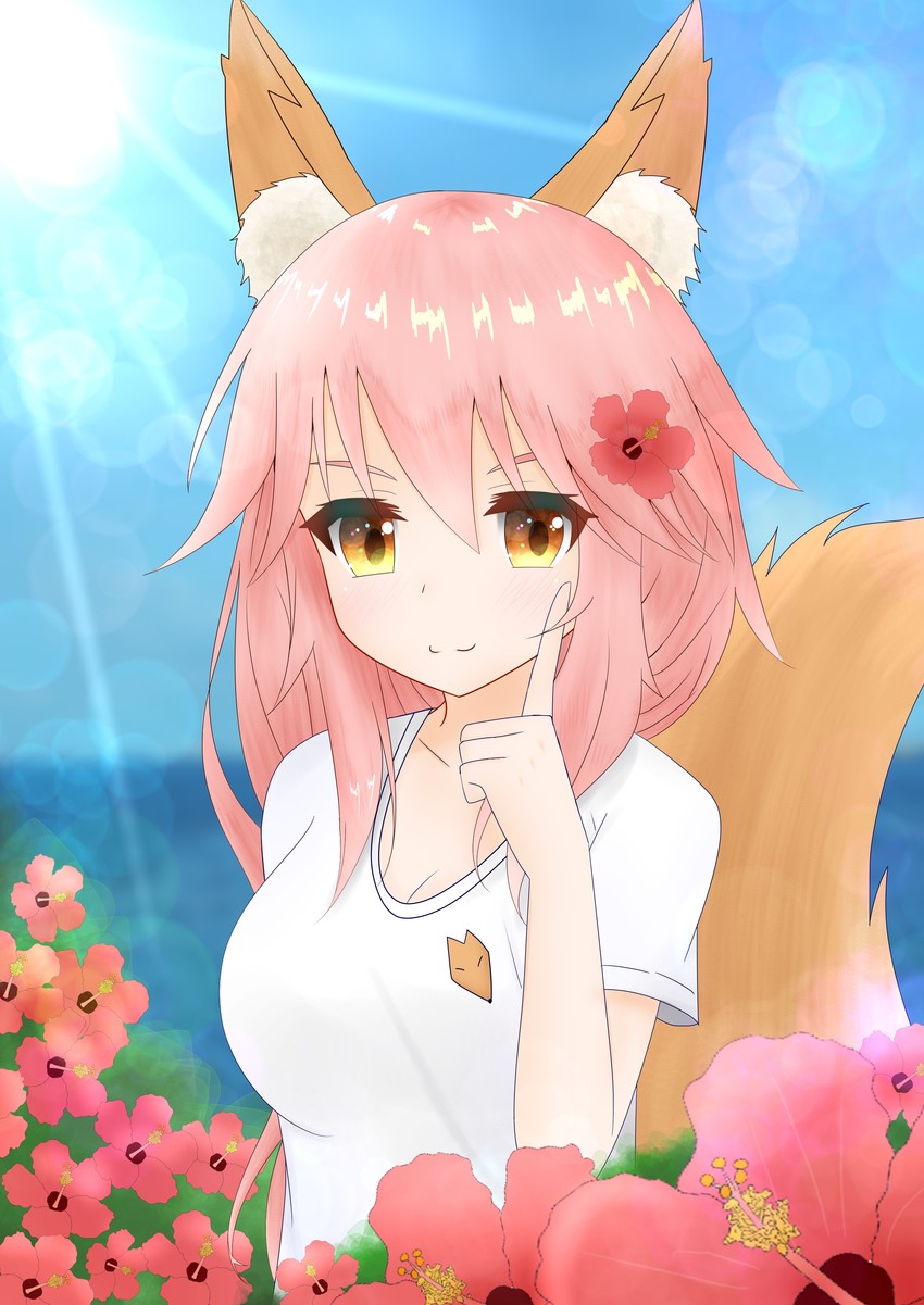 tamamo and tamamo no mae (fate and 2 more) drawn by maple_(monomari2000)