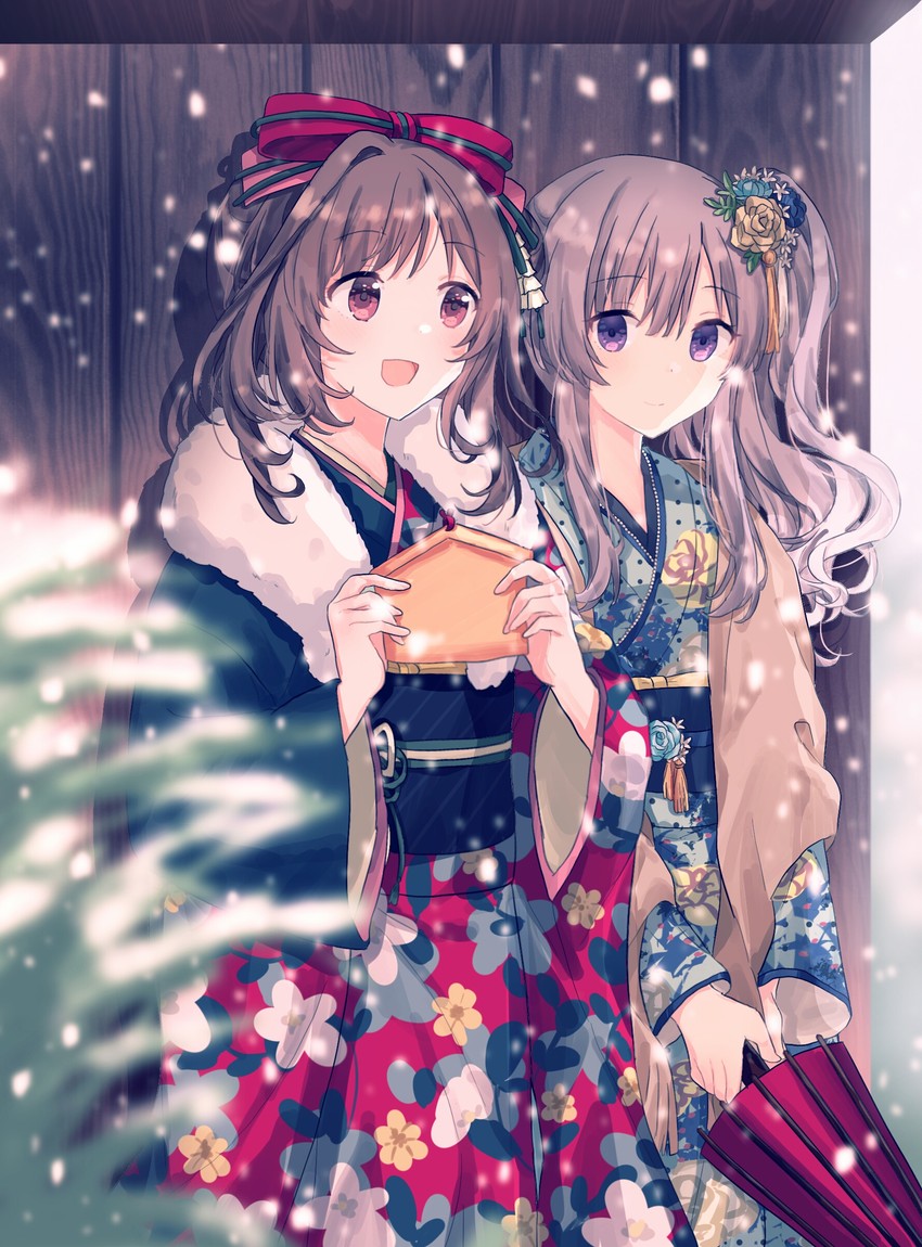 tsukioka kogane and yukoku kiriko (idolmaster and 1 more) drawn by migolu