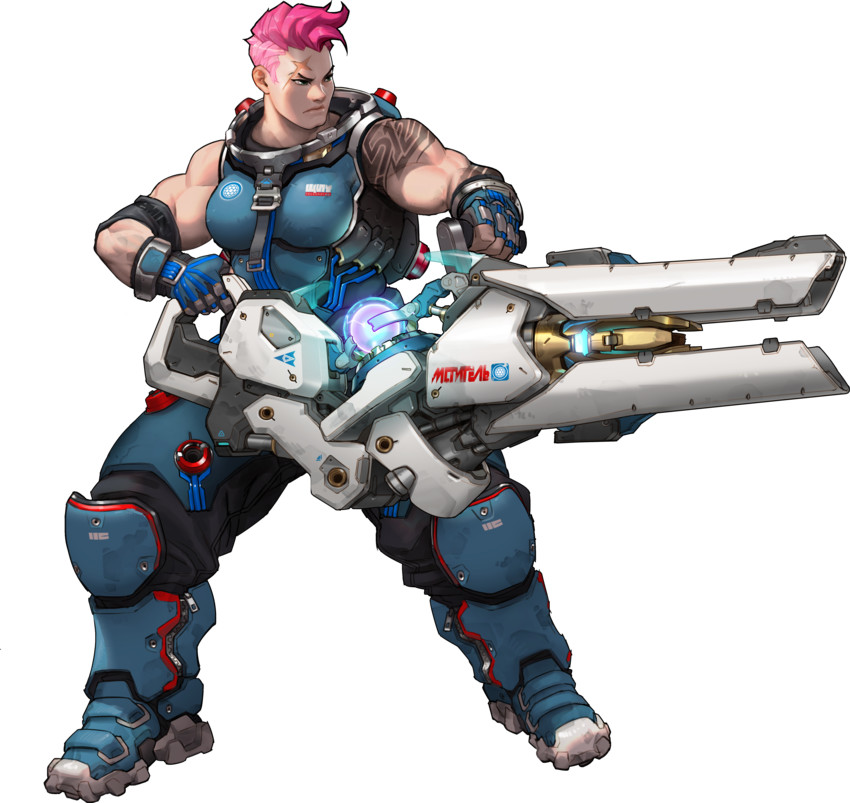 zarya (overwatch and 1 more) drawn by arnold_tsang