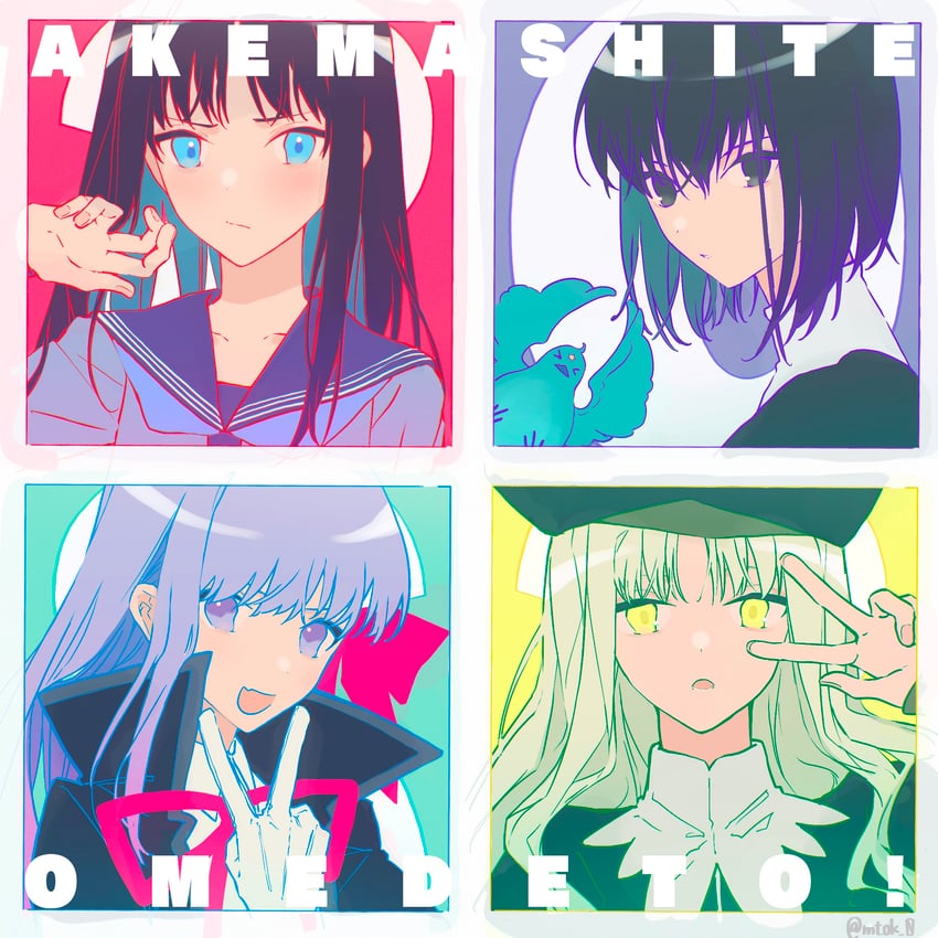 bb, tohno akiha, caren hortensia, kuonji alice, and lost robin rondo (fate and 6 more) drawn by matsuoka_(mtok_0)