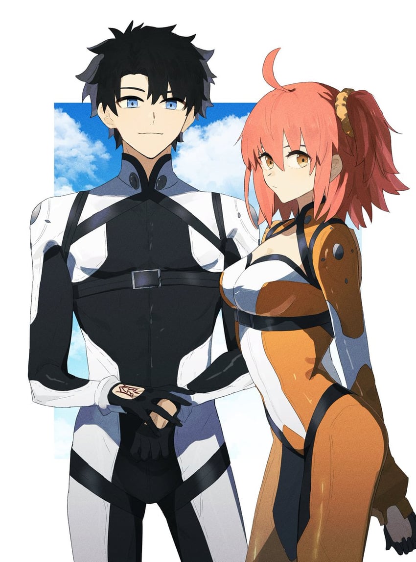 fujimaru ritsuka (fate and 1 more) drawn by ninjin_(ne_f_g_o)