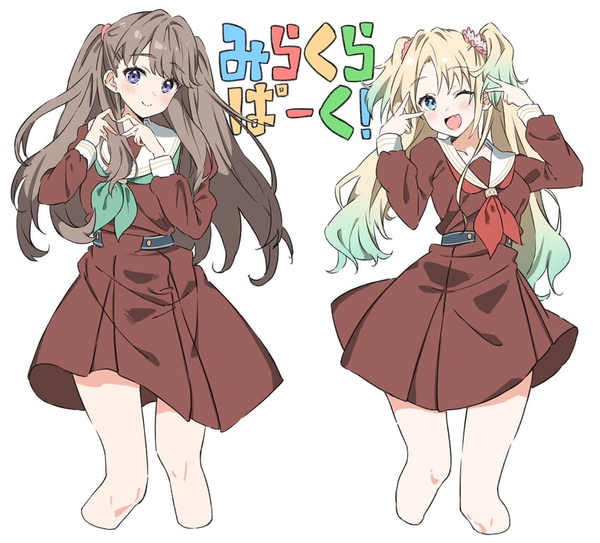 fujishima megumi and osawa rurino (love live! and 1 more) drawn by bien_(djpwjd1)