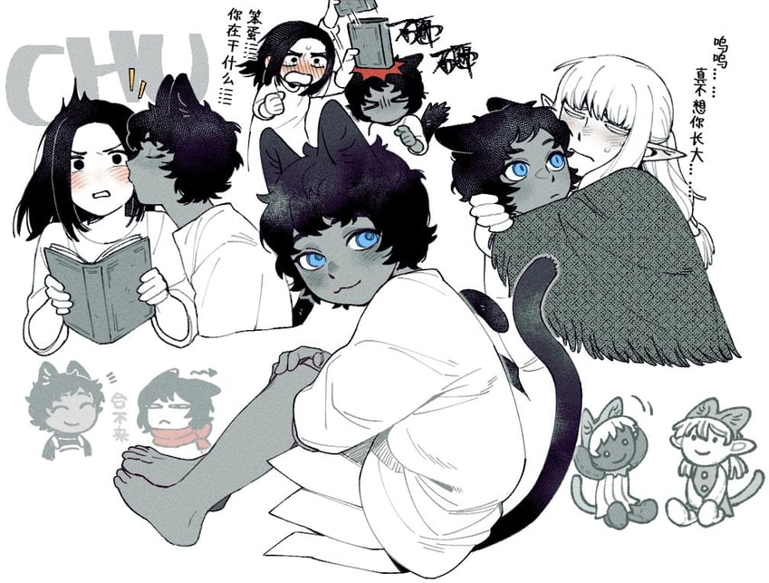 kabru, izutsumi, milsiril, and rin (dungeon meshi) drawn by maaa_0211