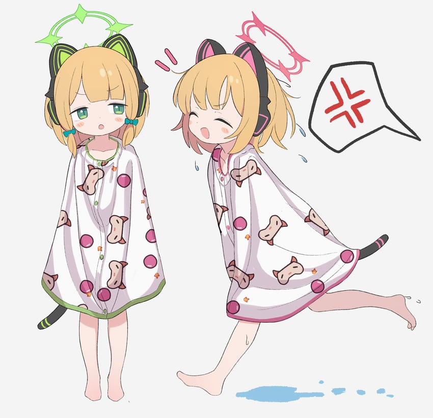 momoi and midori (blue archive) drawn by ketsu_juuji_killer_(kejuki)