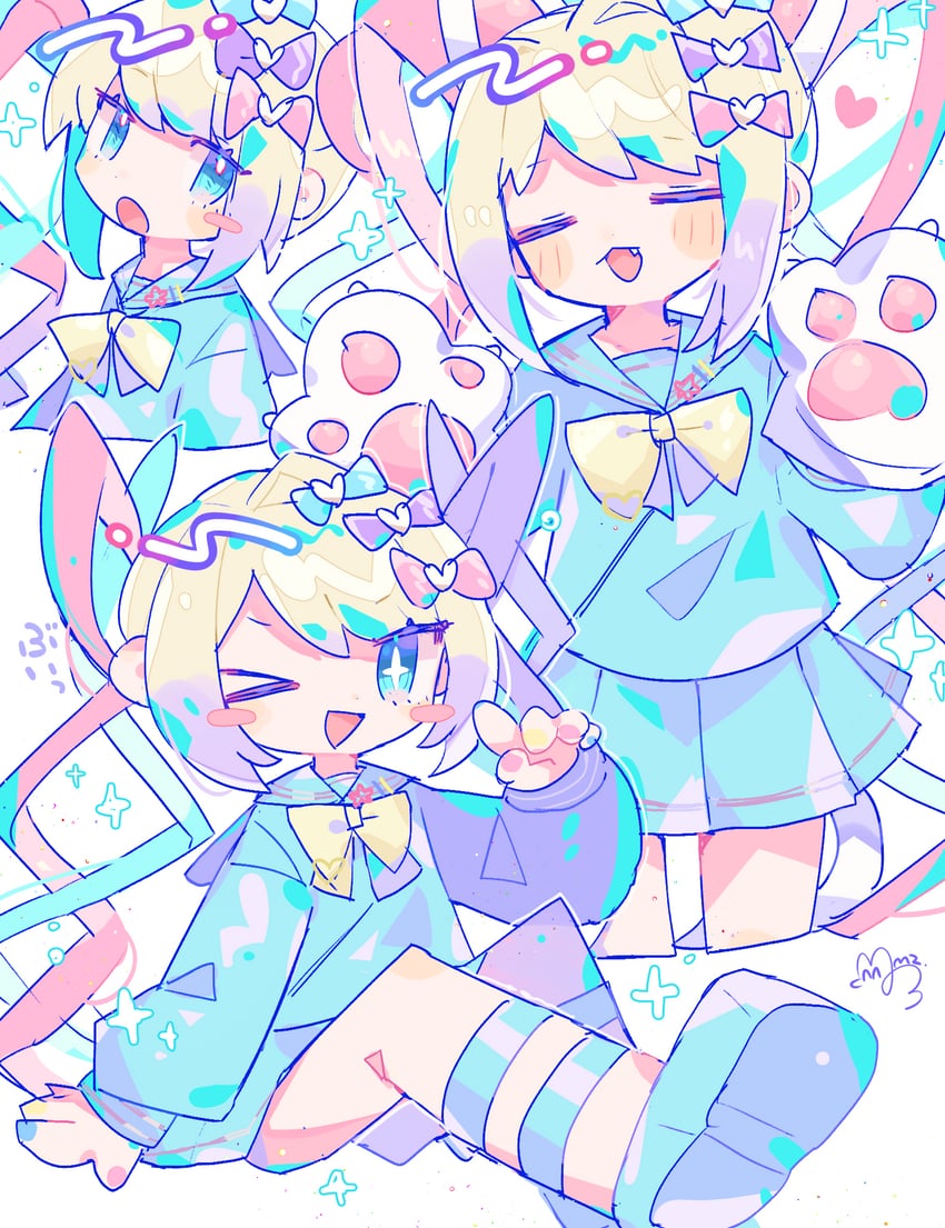chouzetsusaikawa tenshi-chan (needy girl overdose) drawn by sushiuma_m