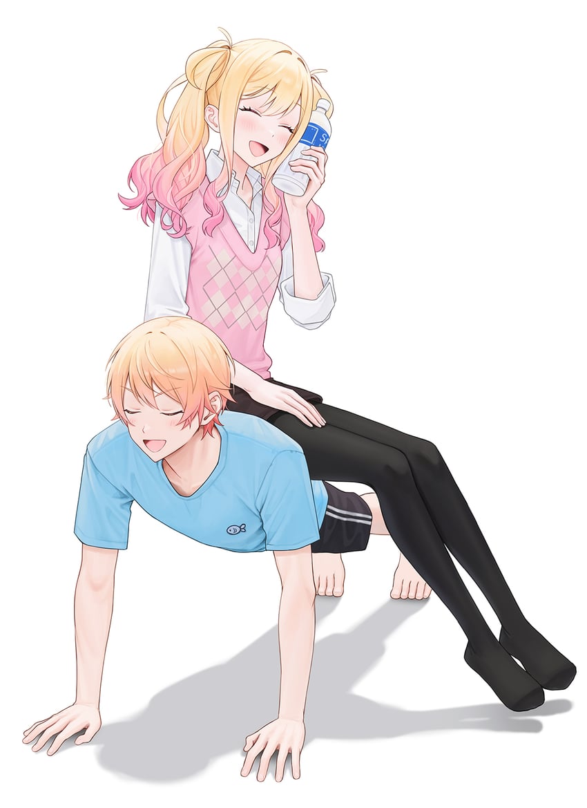 tenma tsukasa and tenma saki (project sekai) drawn by 2_(tsvf3235)
