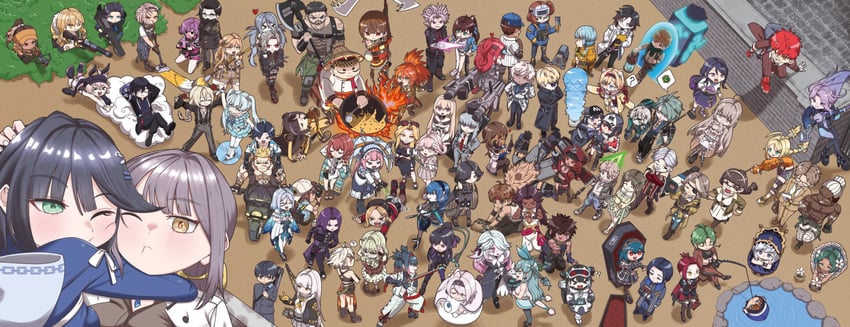 gweon sua, li dailin, sissela kyle, nicky blake, minami rio, and 78 more (black survival and 1 more) drawn by jinokuma7585
