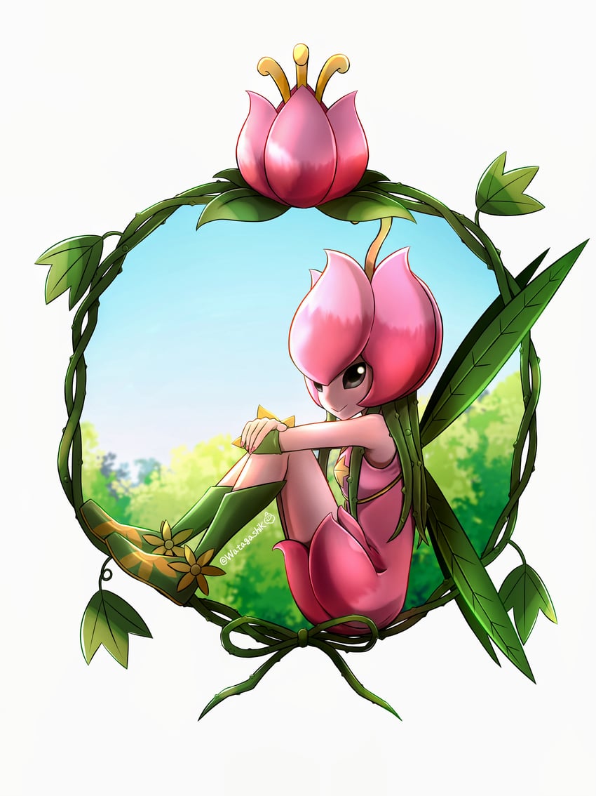 lilimon (digimon and 1 more) drawn by watagashikn