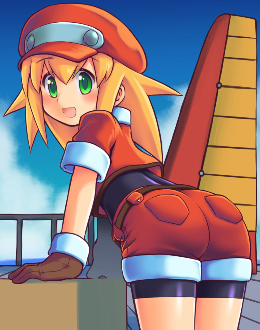 roll caskett (mega man and 1 more) drawn by m.m