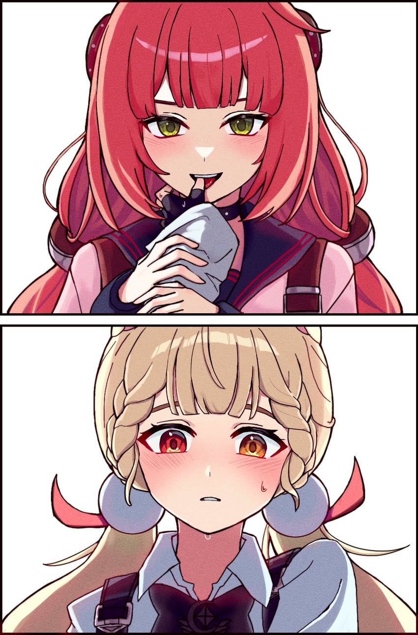 ukinami yuzuha and alice thymefield (zenless zone zero) drawn by es030103010301