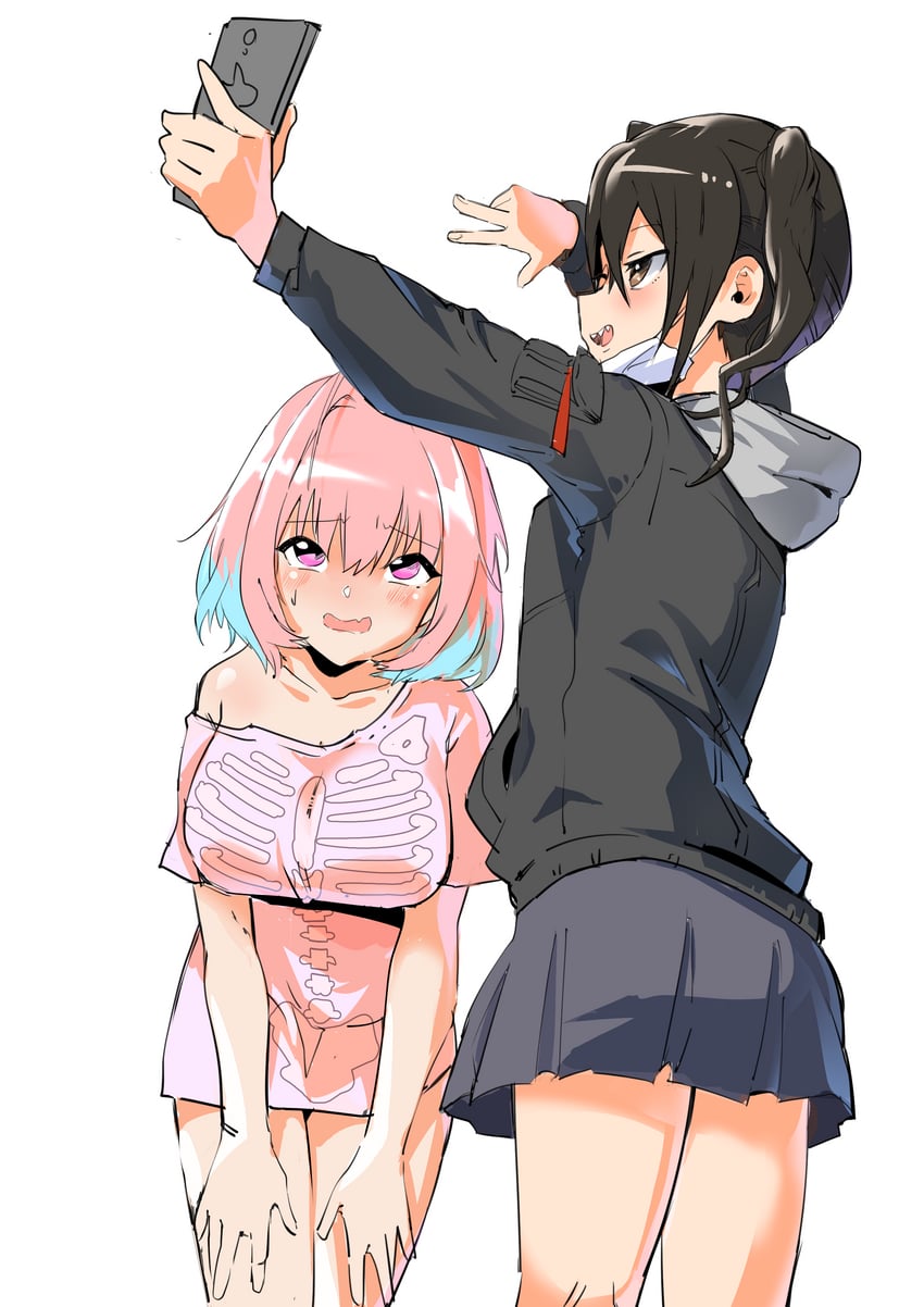 yumemi riamu and sunazuka akira (idolmaster and 1 more) drawn by storm_villain_(user_zday3283)