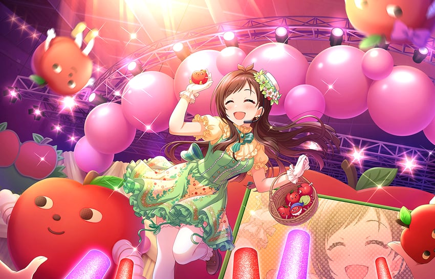 tsujino akari and ringorou (idolmaster and 2 more)
