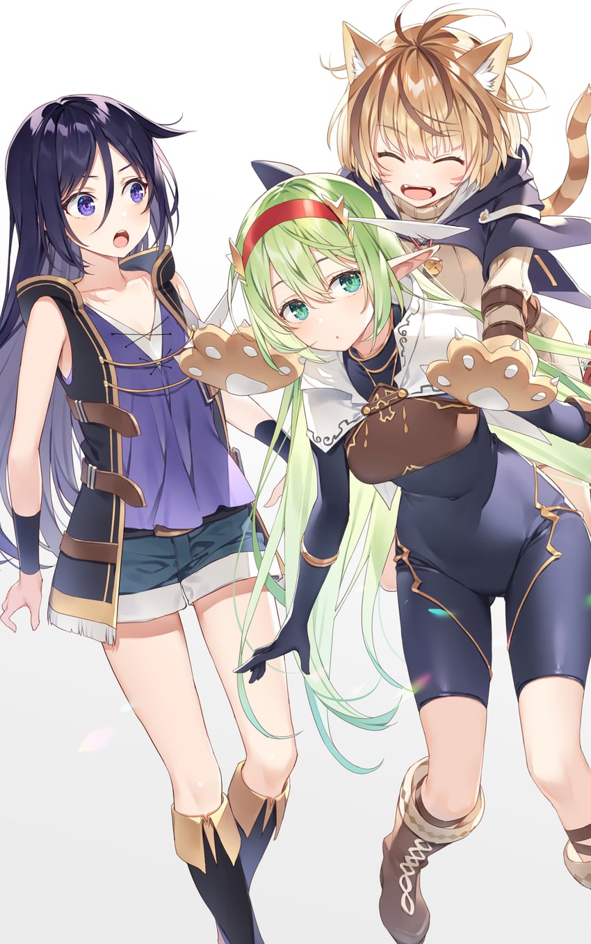 yun, letia, and bergamot (only sense online) drawn by mmu