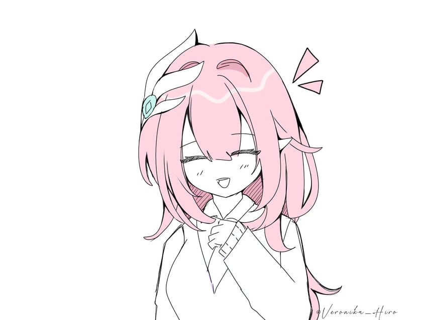 elysia (honkai and 1 more) drawn by veronika_hir0