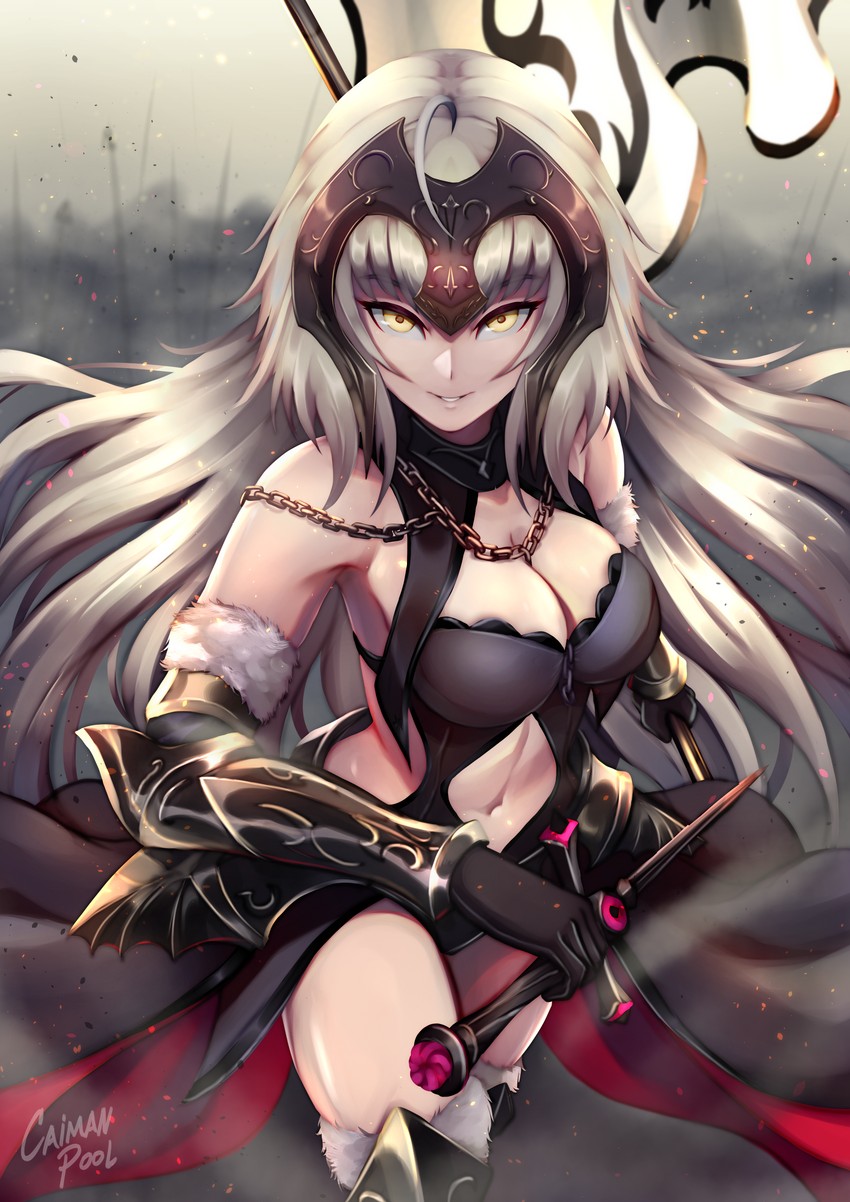 jeanne d'arc alter (fate and 1 more) drawn by caiman_pool
