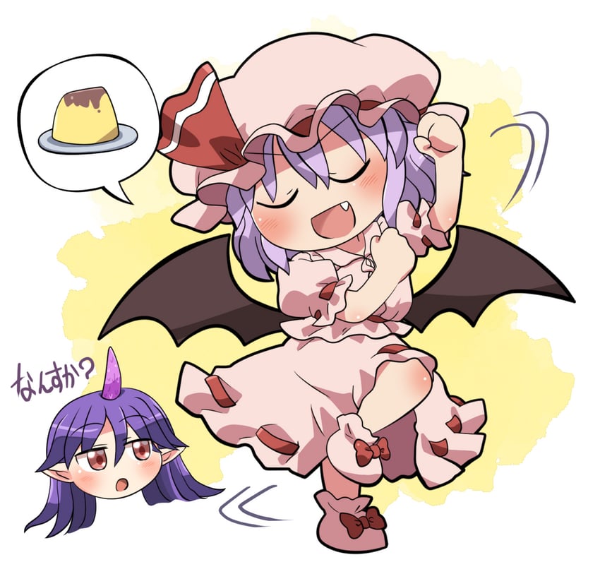 remilia scarlet and tenkajin chiyari (touhou) drawn by rokugou_daisuke
