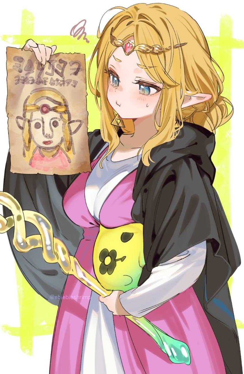 princess zelda and tri (the legend of zelda and 1 more) drawn by shuri_(84k)