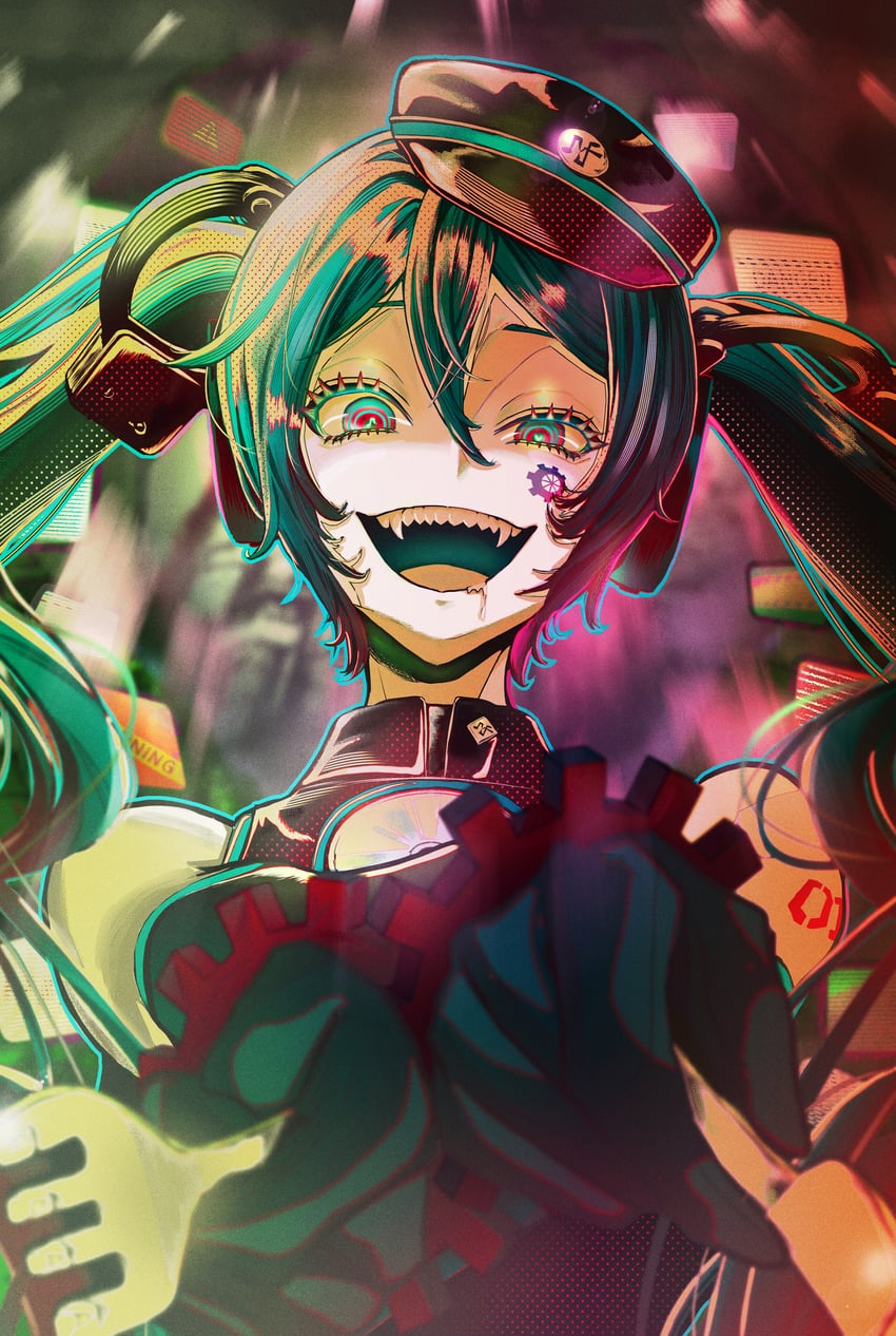 hatsune miku (vocaloid and 2 more) drawn by daysandayo