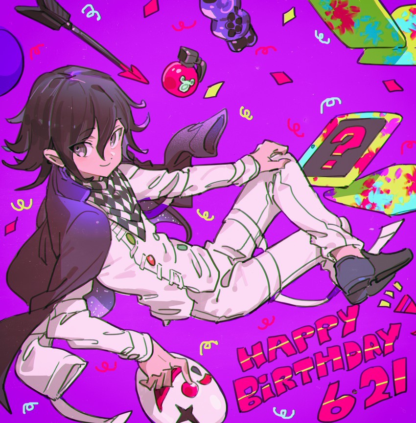 oma kokichi (danganronpa and 1 more) drawn by haun