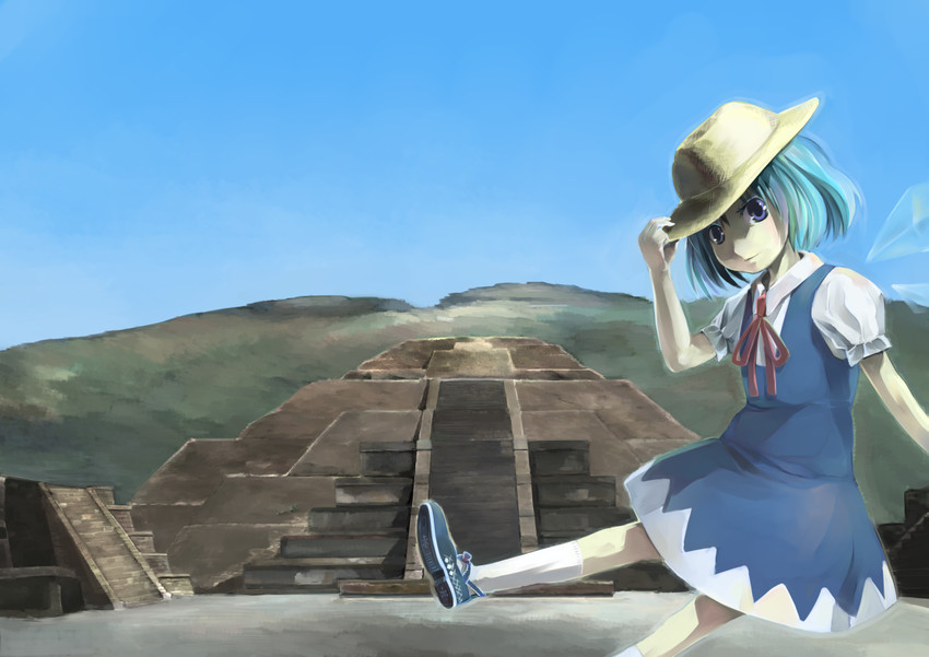 cirno (touhou) drawn by ichiba_youichi