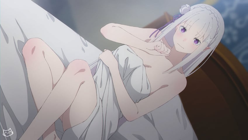 emilia (re:zero kara hajimeru isekai seikatsu) drawn by keihh
