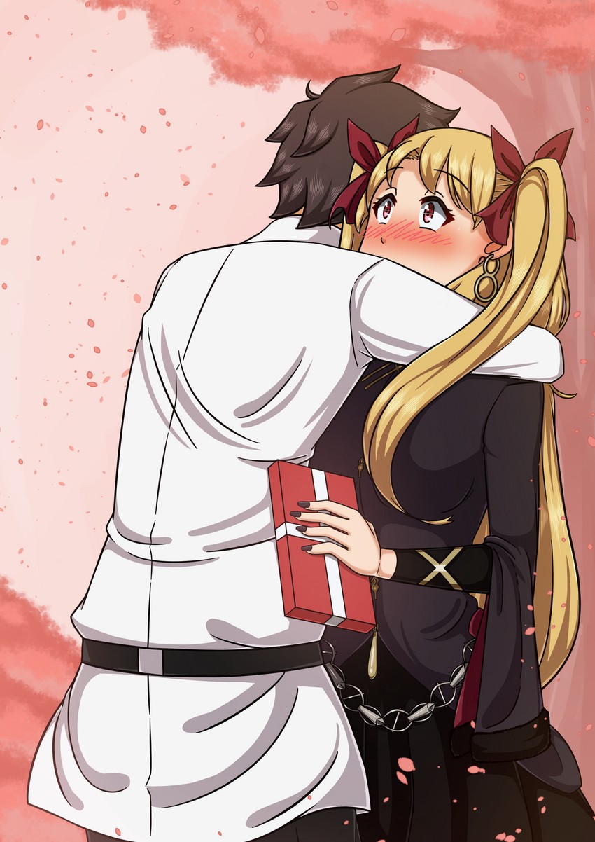 fujimaru ritsuka and ereshkigal (fate and 1 more) drawn by lewdwatch