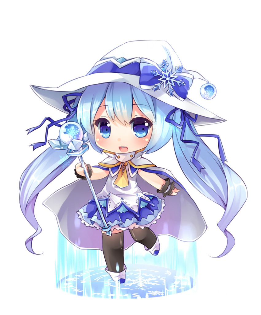 hatsune miku and yuki miku (vocaloid and 1 more) drawn by ninjinshiru