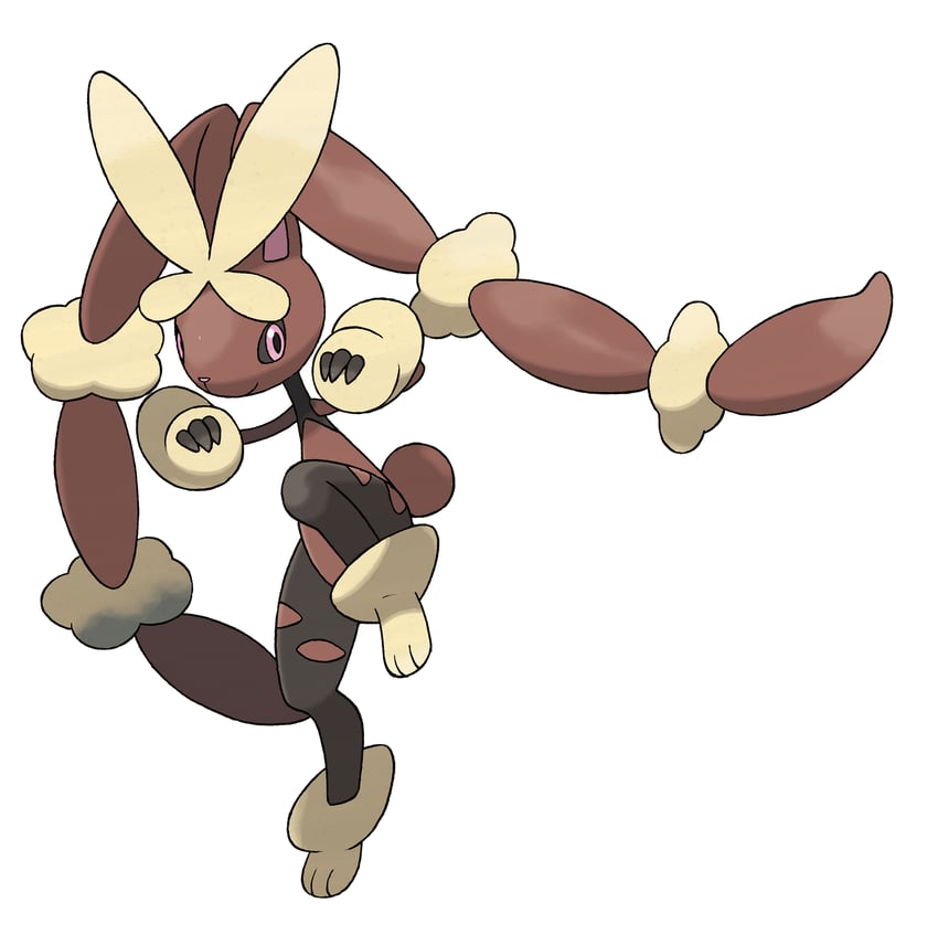 lopunny and mega lopunny (pokemon and 1 more) drawn by sugimori_ken