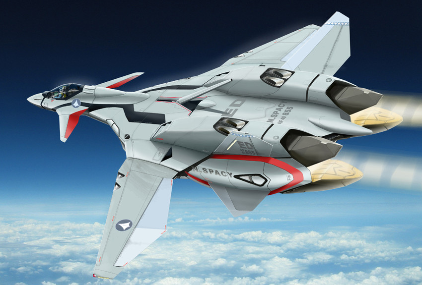 isamu dyson and vf-11 (macross and 1 more) drawn by mick_(m.ishizuka)