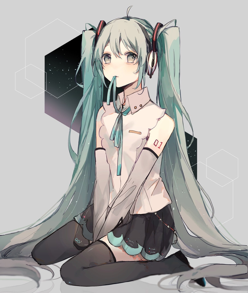 hatsune miku (vocaloid and 1 more) drawn by haru_ta_kun