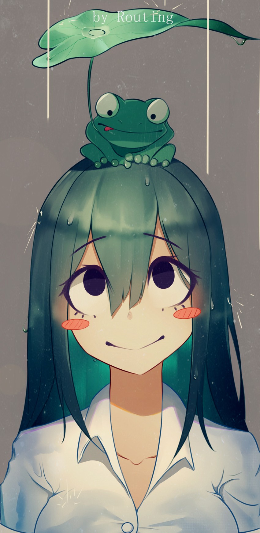 asui tsuyu (boku no hero academia) drawn by routing-zhengyi