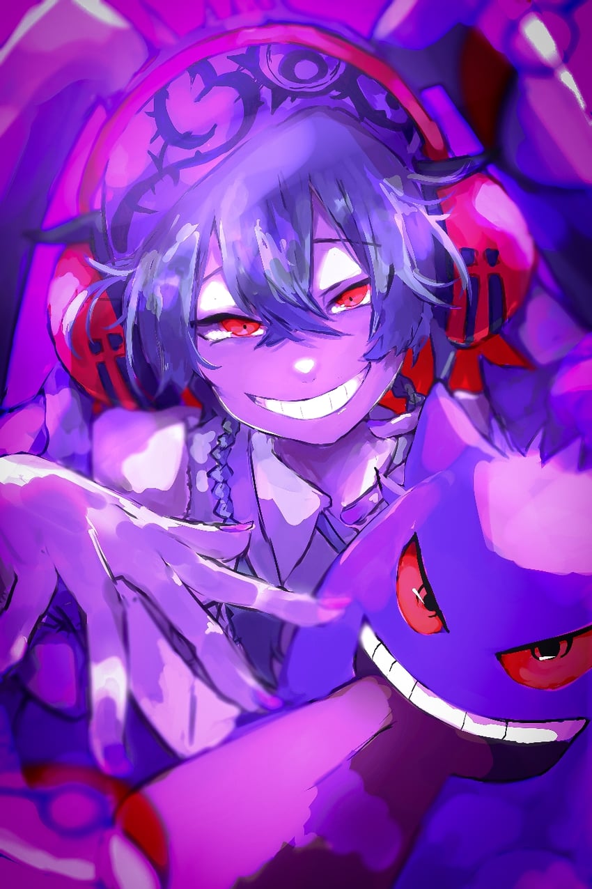 hatsune miku and gengar (pokemon and 3 more) drawn by ill_mejack
