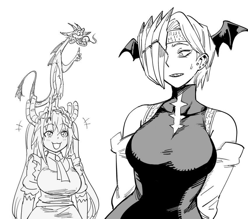 tohru, ryuukyuu, and mushu (boku no hero academia and 2 more) drawn by bb_(baalbuddy)