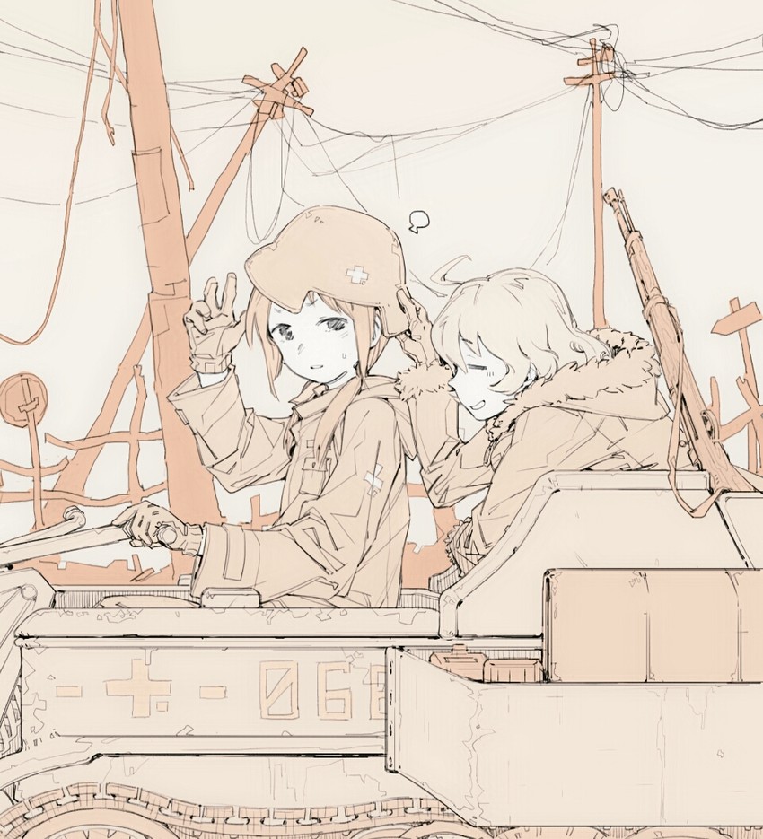 chito and yuuri (shoujo shuumatsu ryokou) drawn by yang_(nazhipyang)