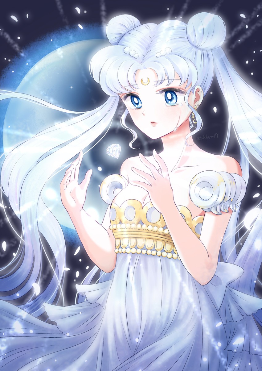 tsukino usagi and princess serenity (bishoujo senshi sailor moon) drawn by chlora_imasayo