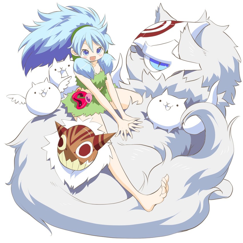 cat, ururun wolf, tank cat, tama, and cat bird (nyanko daisensou) drawn by murayamawataru