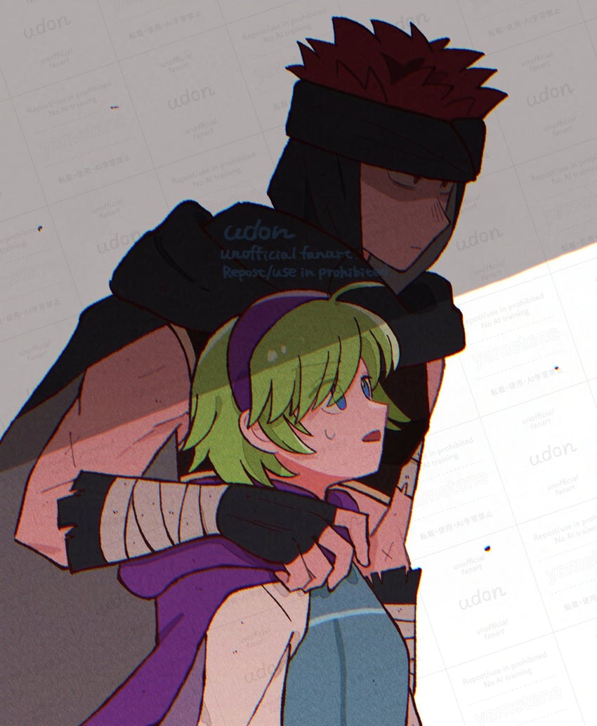 nino and jaffar (fire emblem and 1 more) drawn by udon_(udon_xxx)