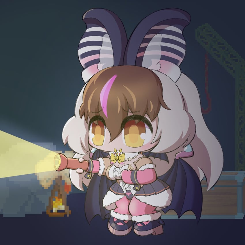brown long-eared bat (kemono friends and 1 more) drawn by daisantw
