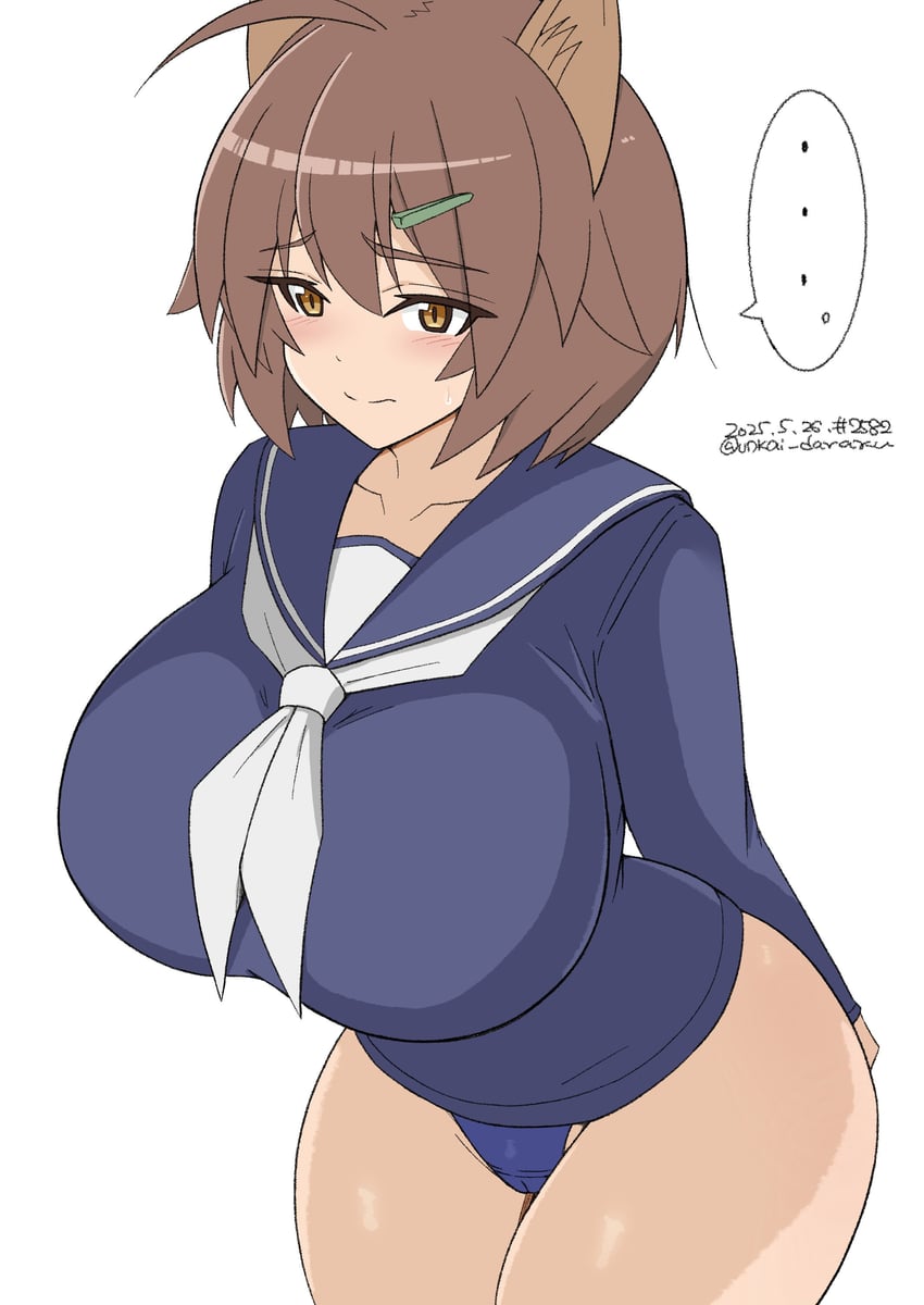 karibuchi hikari (world witches series and 1 more) drawn by unkai_daraku