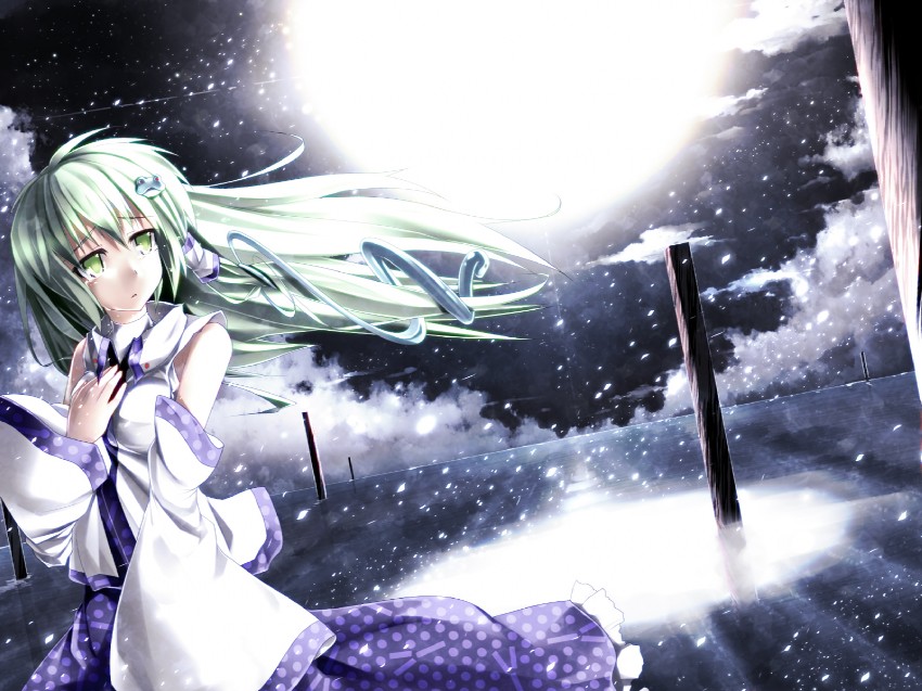 kochiya sanae (touhou) drawn by kazetto