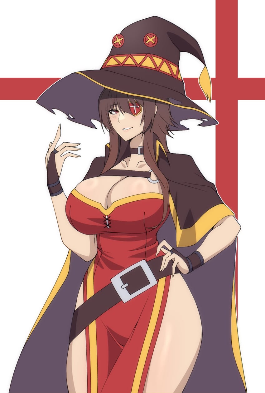 megumin (kono subarashii sekai ni shukufuku wo! and 1 more) drawn by cero_rains