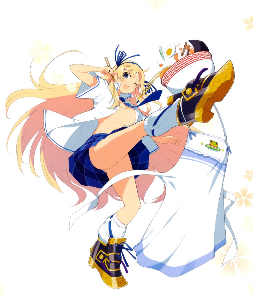 katsuragi (senran kagura and 1 more) drawn by yaegashi_nan