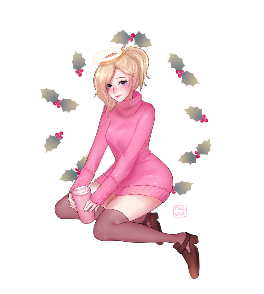 mercy (overwatch and 1 more) drawn by shari_cote