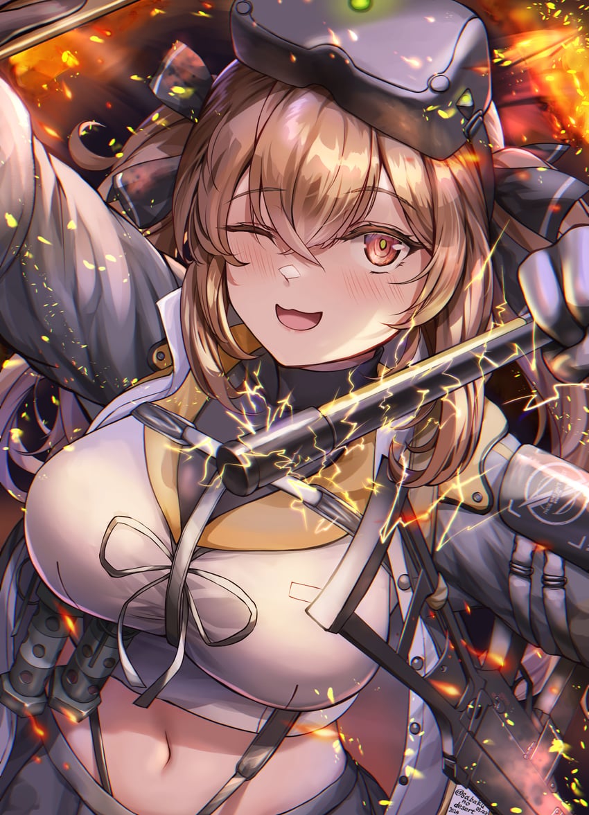 ump9 and lenna (girls' frontline and 1 more) drawn by sabakuomoto