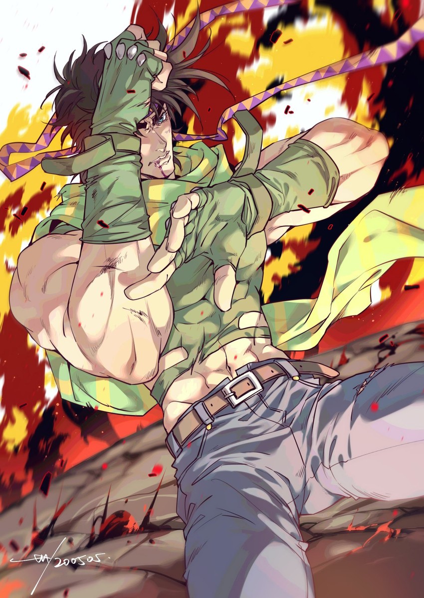 joseph joestar (jojo no kimyou na bouken and 1 more) drawn by sashiyu